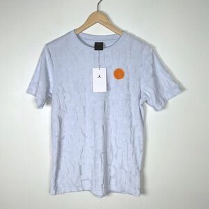 Jordan Kids‎ Football Gray T-Shirt Top Orange Logo Size L 12-13 yrs NWT